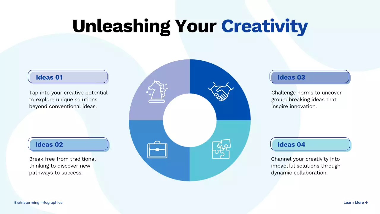 Blue Modern Brainstorming Presentation