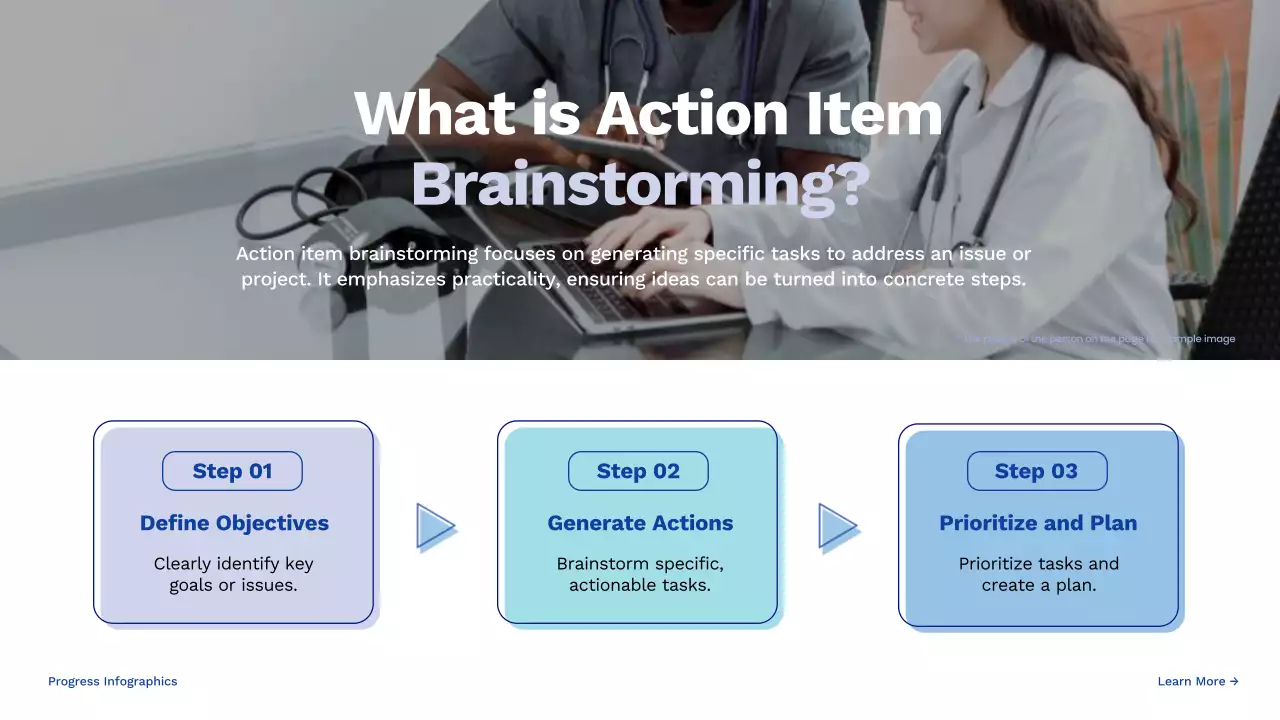 Blue Modern Brainstorming Presentation