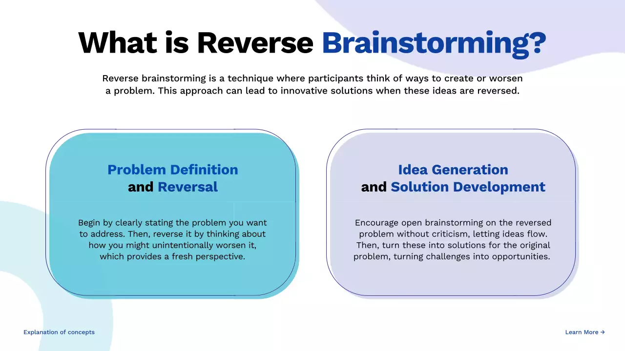 Blue Modern Brainstorming Presentation
