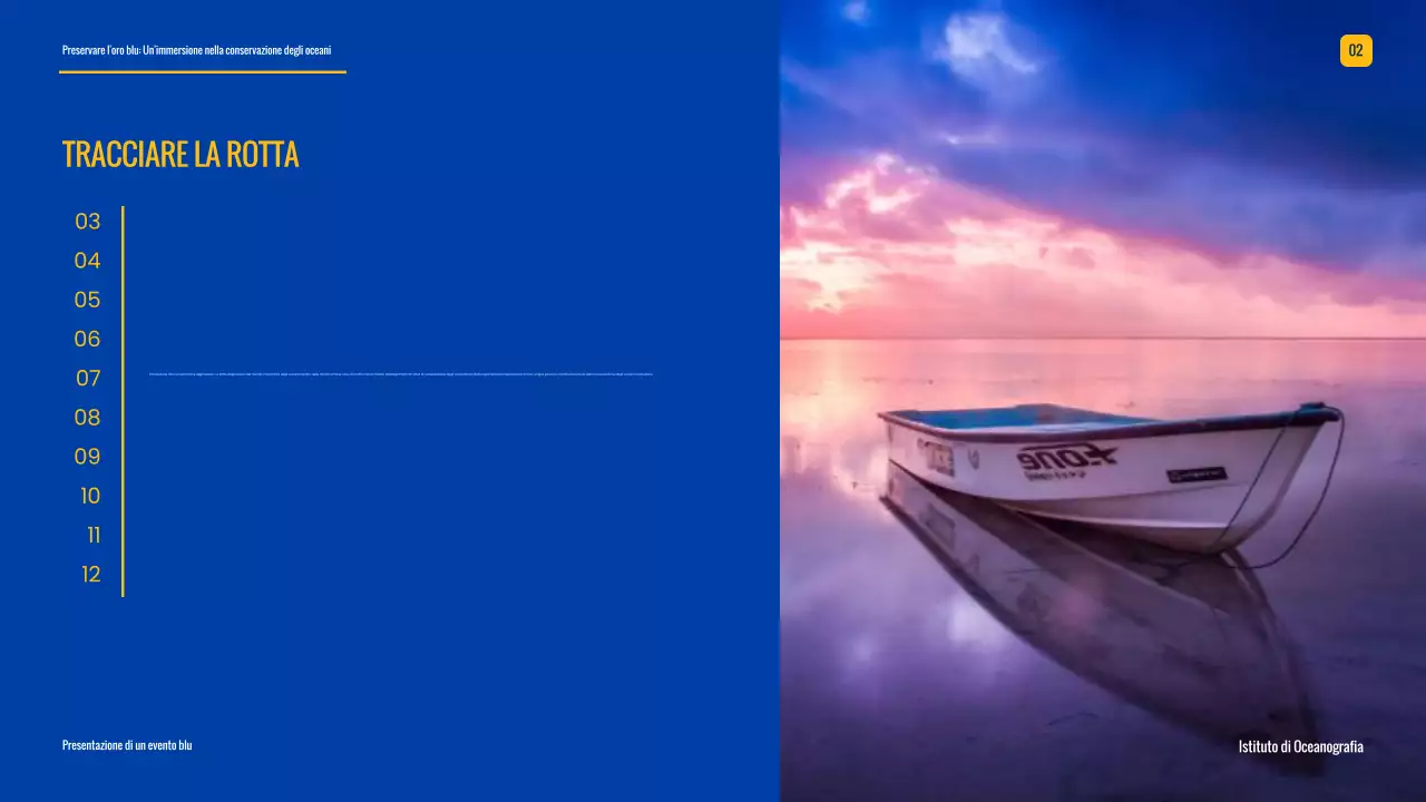 Campagna di conservazione dell'oceano moderno blu e giallo