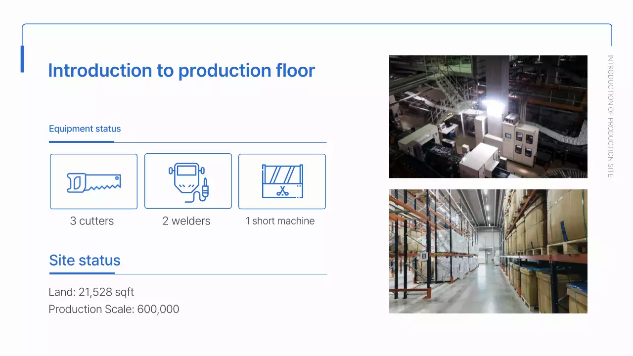 A simple blue and white blue-collar new hire training deck