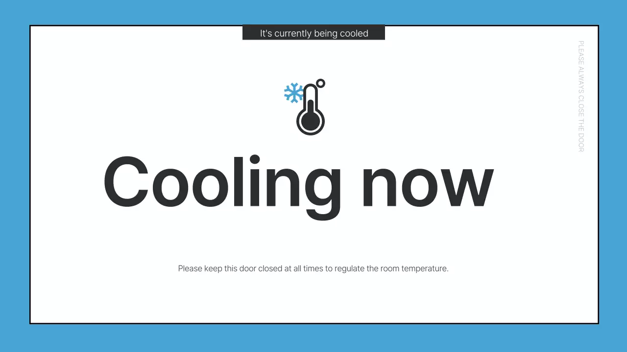 Basic office essentials announcements in red and blue
