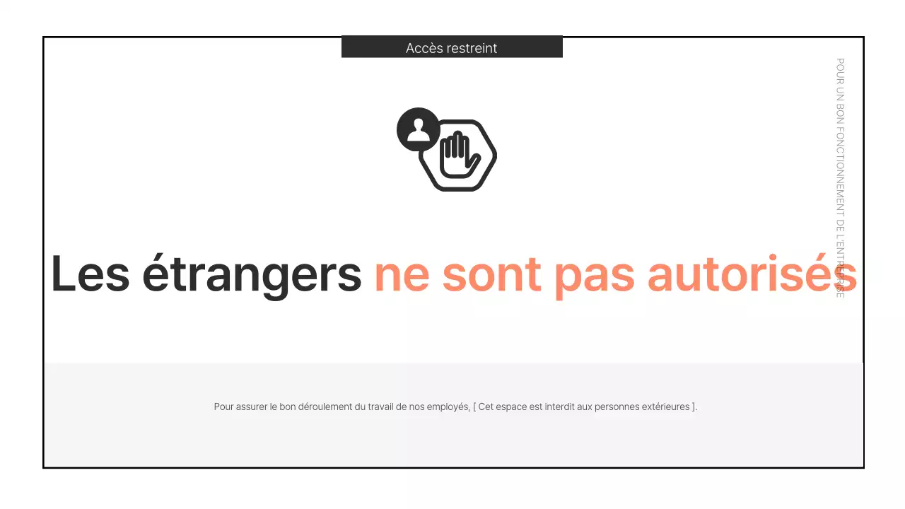 Annonces essentielles de bureau en rouge et bleu