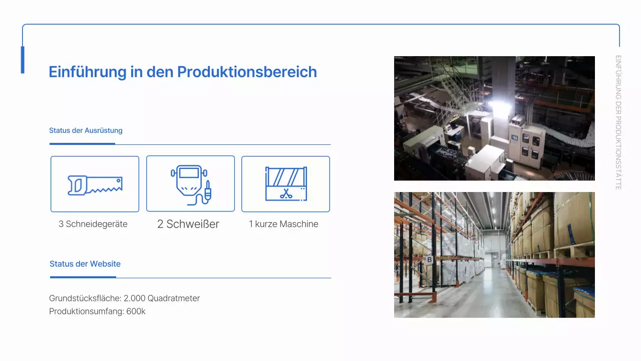Einfaches blaues und weißes Material für die Einarbeitung von Arbeitnehmern