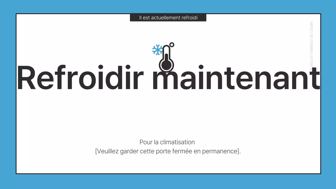 Annonces essentielles de bureau en rouge et bleu