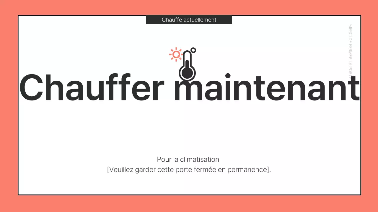 Annonces essentielles de bureau en rouge et bleu