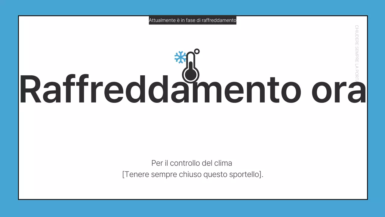 Annunci essenziali per l'ufficio in rosso e blu