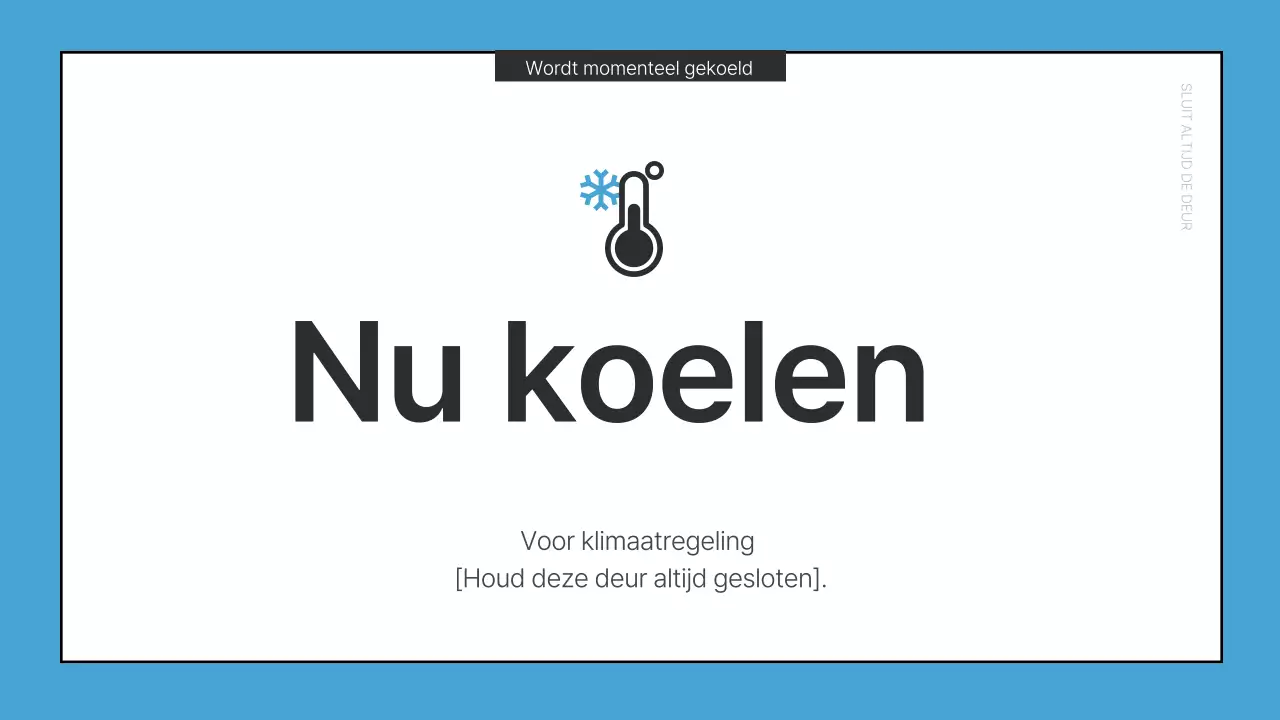 Basis kantoormededelingen in rood en blauw