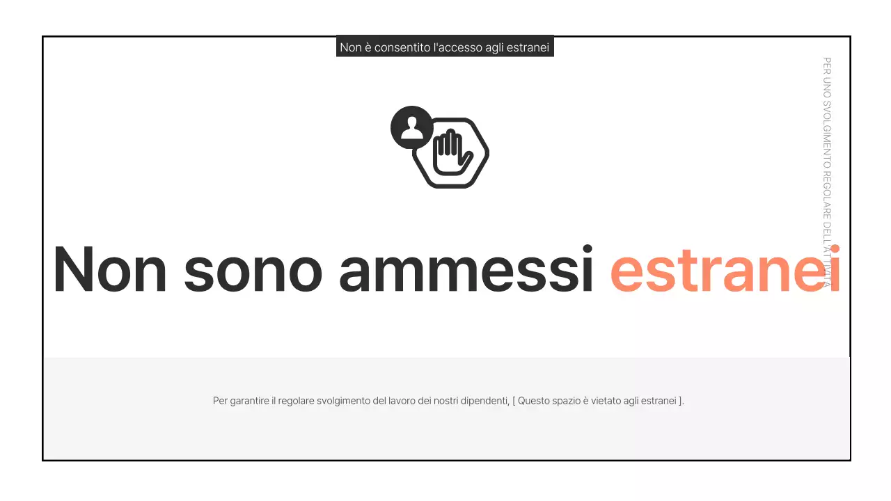 Annunci essenziali per l'ufficio in rosso e blu