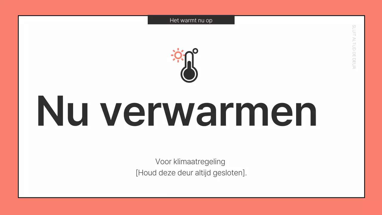 Basis kantoormededelingen in rood en blauw