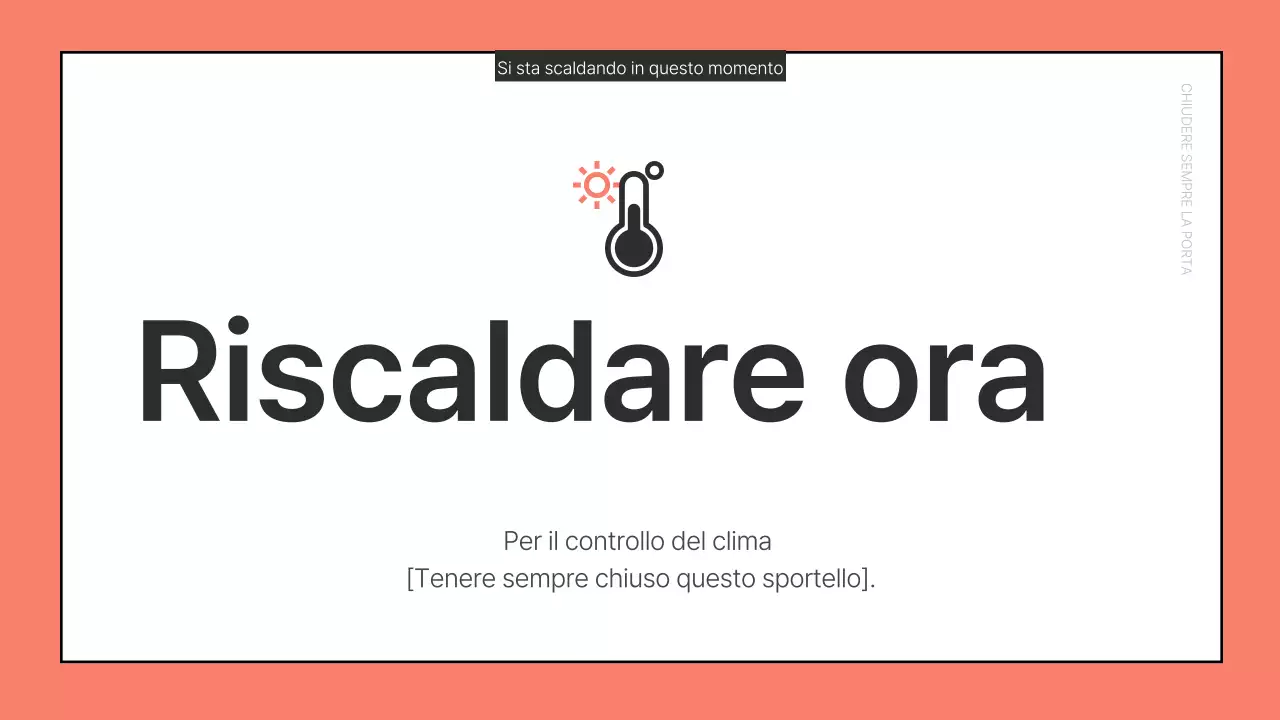 Annunci essenziali per l'ufficio in rosso e blu