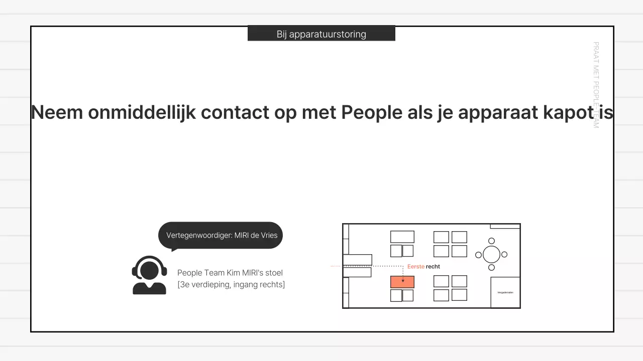 Basis kantoormededelingen in rood en blauw