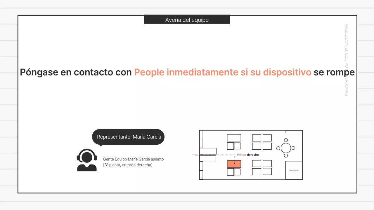 Anuncios básicos de oficina en rojo y azul