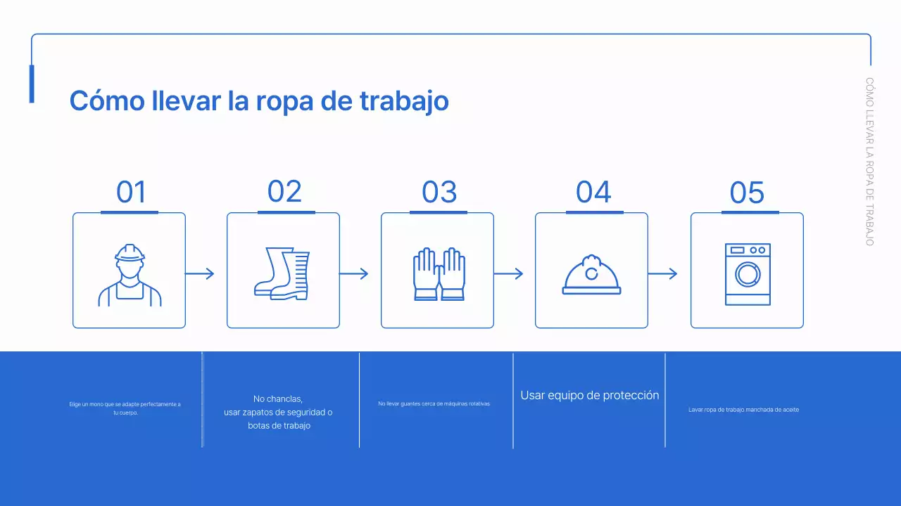 Materiales sencillos de incorporación en azul y blanco