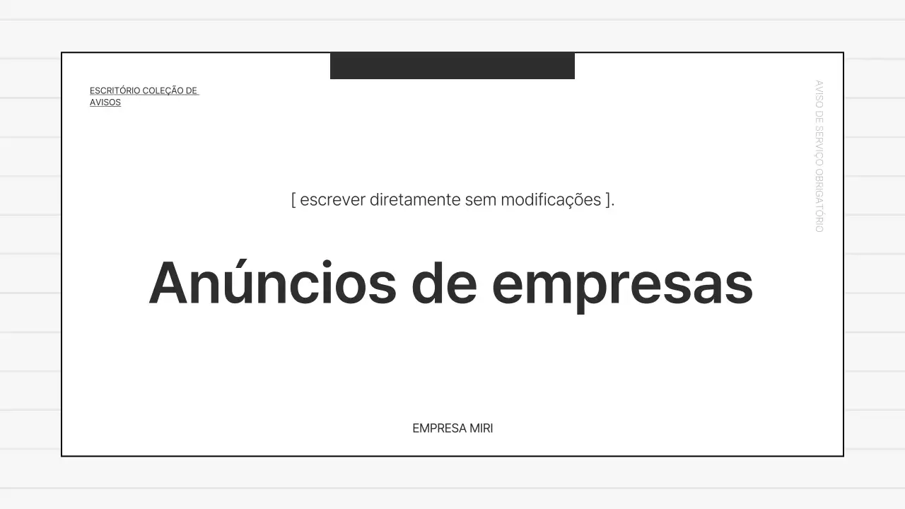 Anúncios básicos de escritório essenciais em vermelho e azul