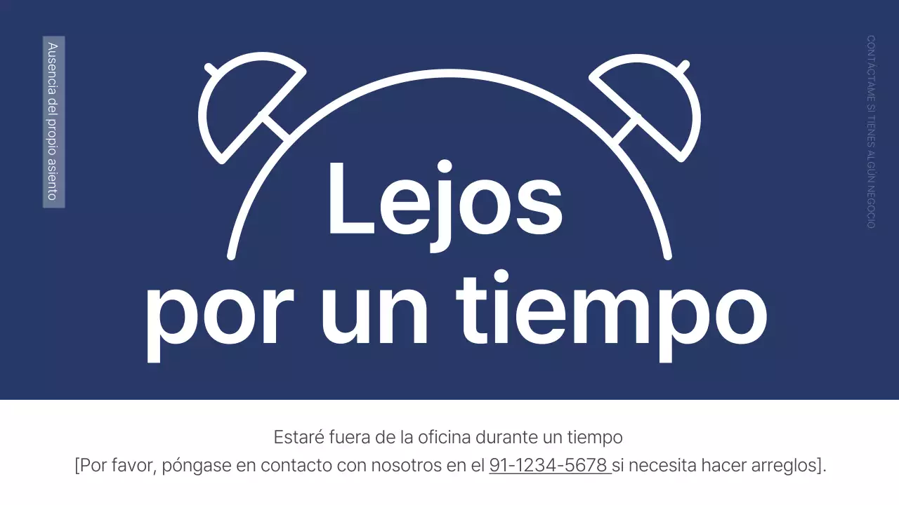 Anuncios básicos de oficina en rojo y azul