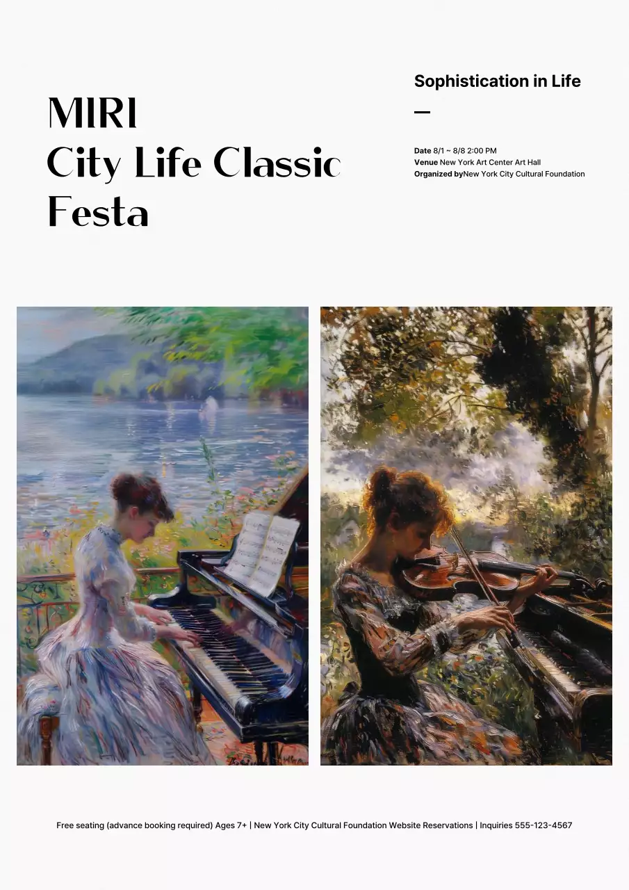 Hướng dẫn hòa nhạc đơn giản với màu trắng và đen