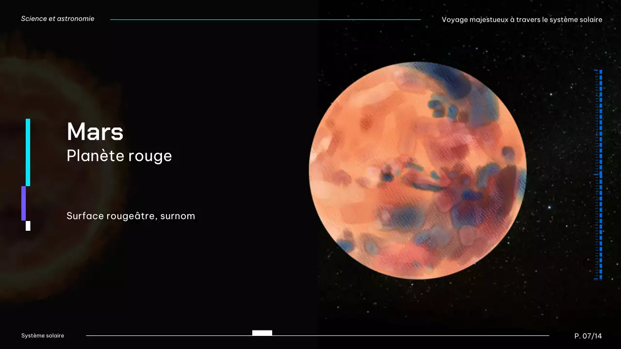 Planètes du système solaire modernes, noires et bleues, matériel de cours