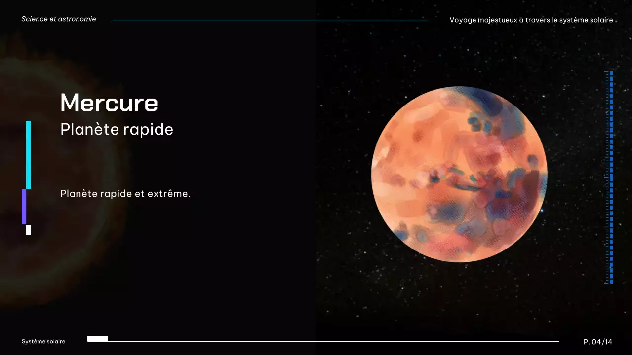 Planètes du système solaire modernes, noires et bleues, matériel de cours