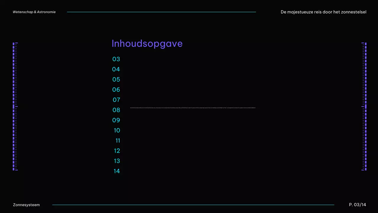 Zwart En Blauw Modern Zonnestelsel Planeten Lesmateriaal