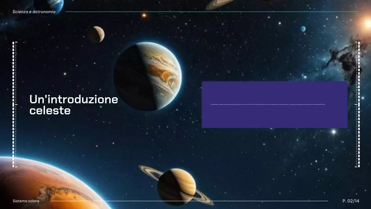 Nero e blu I pianeti del sistema solare moderno Materiale per le lezioni