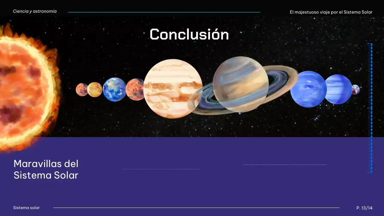 Black And Blue Modern Solar System Planets Lecture Material