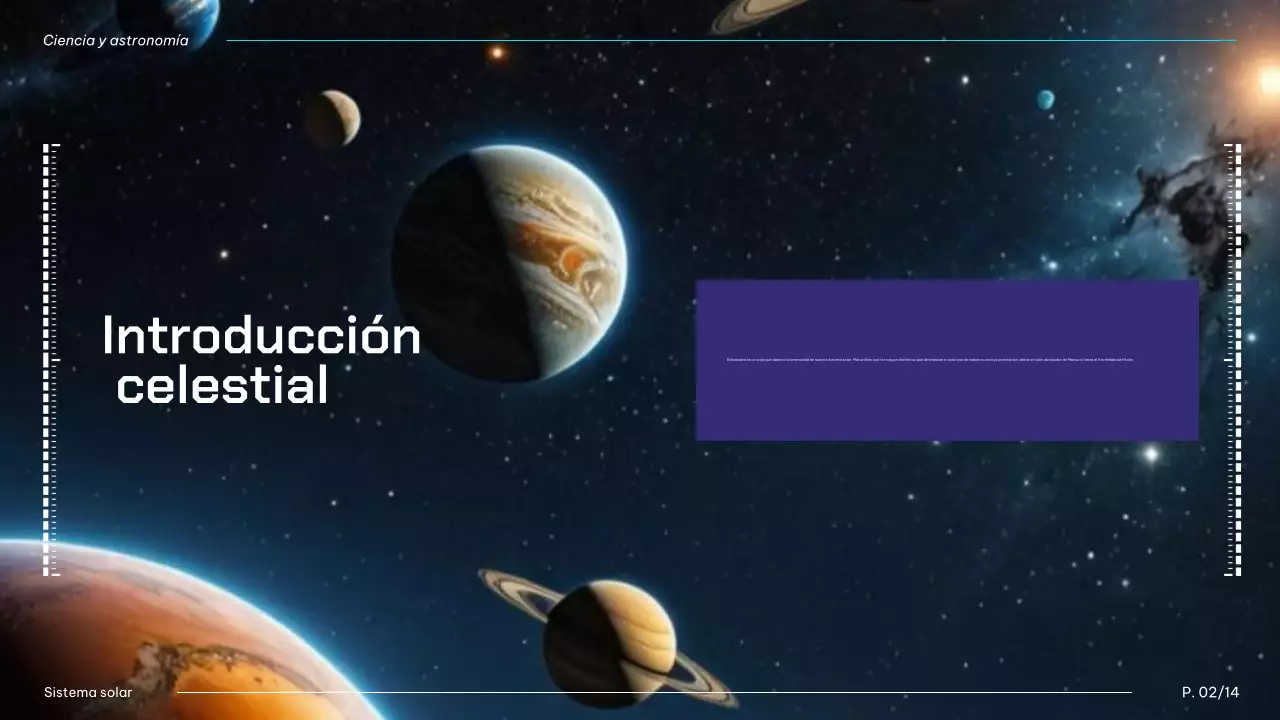 Black And Blue Modern Solar System Planets Lecture Material