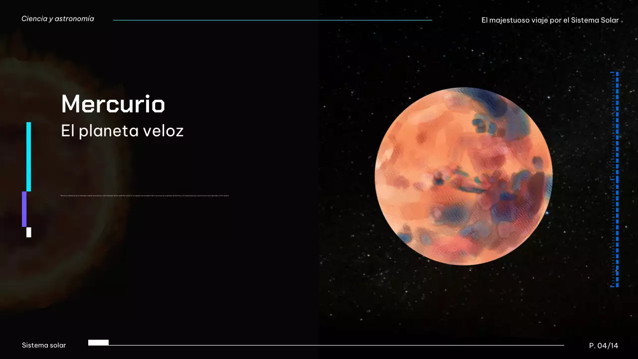 Black And Blue Modern Solar System Planets Lecture Material