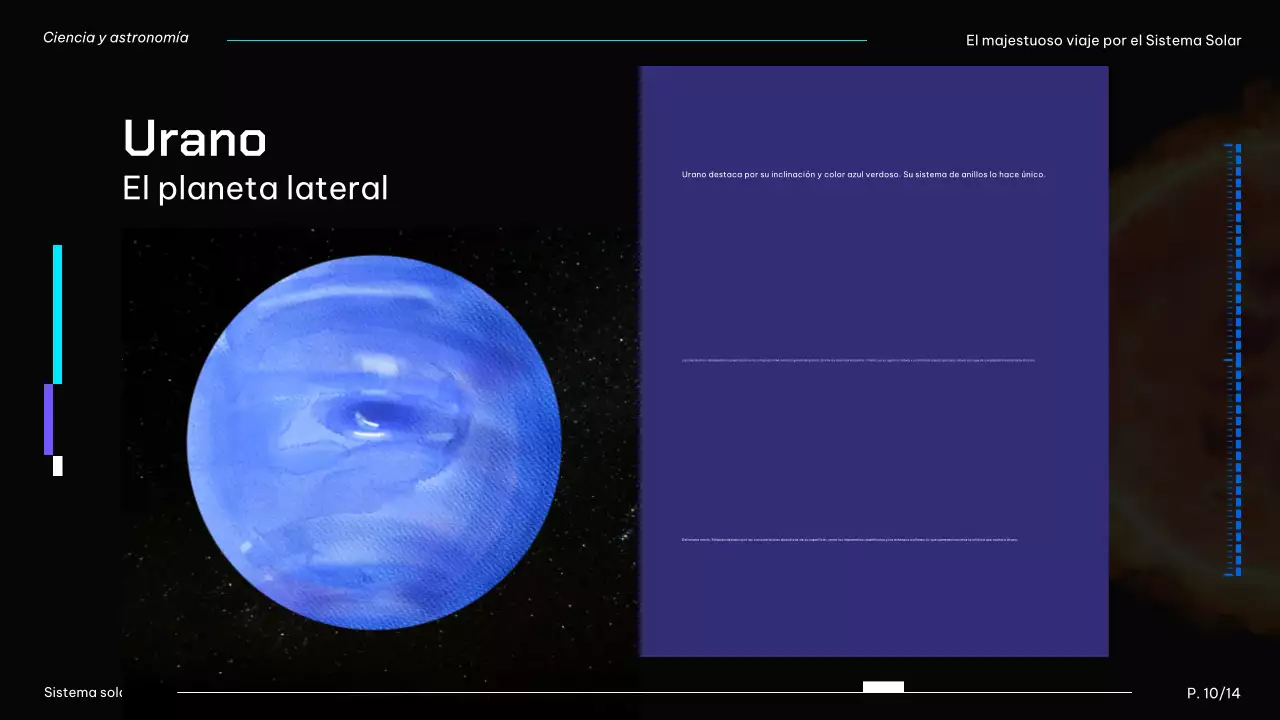Black And Blue Modern Solar System Planets Lecture Material