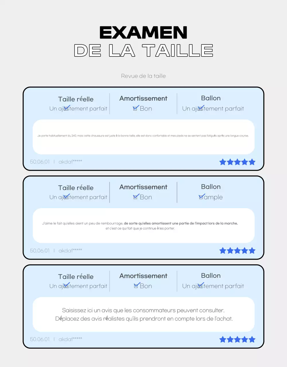 Promouvoir des chaussures d'été simples et d'un bon rapport qualité-prix en bleu clair et en gris