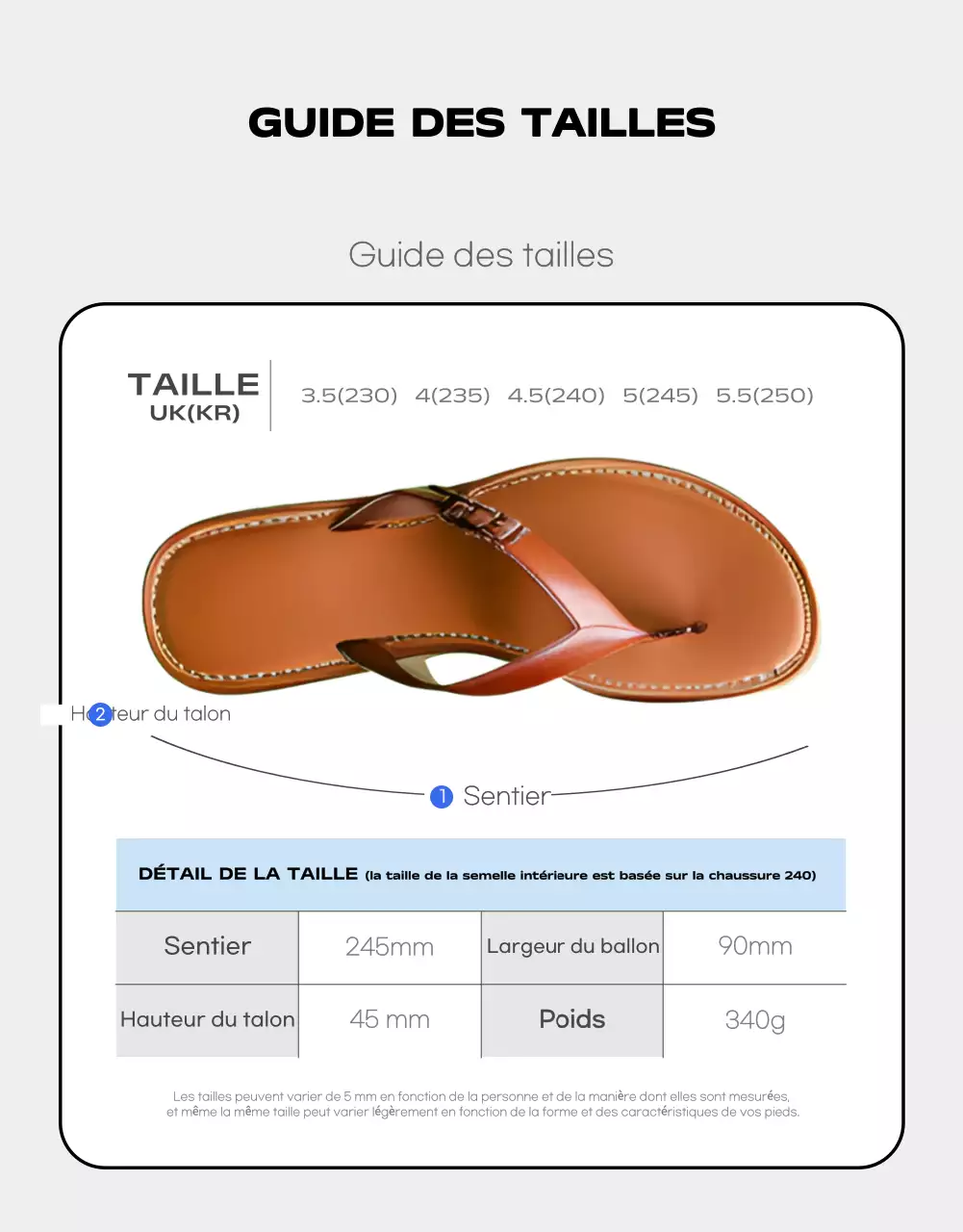 Promouvoir des chaussures d'été simples et d'un bon rapport qualité-prix en bleu clair et en gris