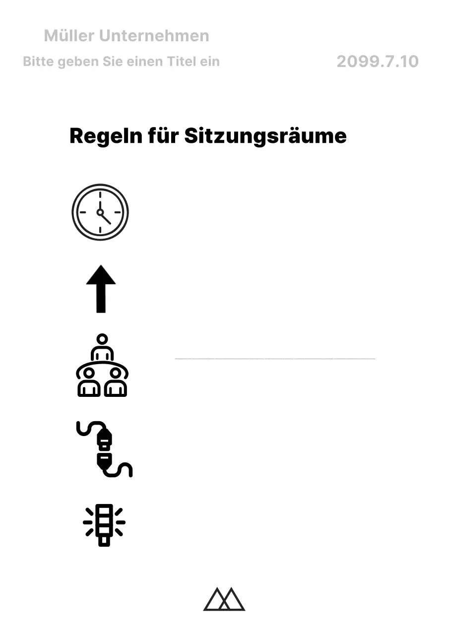 Eine einfache Sammlung von Unternehmensdokumenten in Schwarz-Weiß
