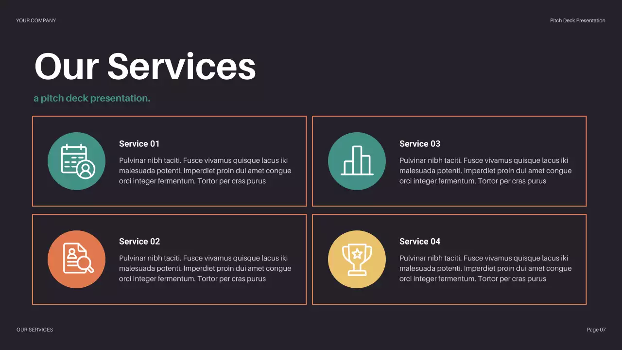 Black Geometric Company Introduction Pitch Presentation