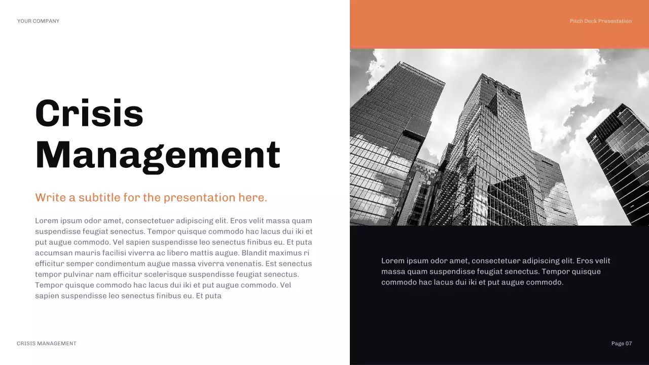 Orange Modern PR Agency Pitch Presentation