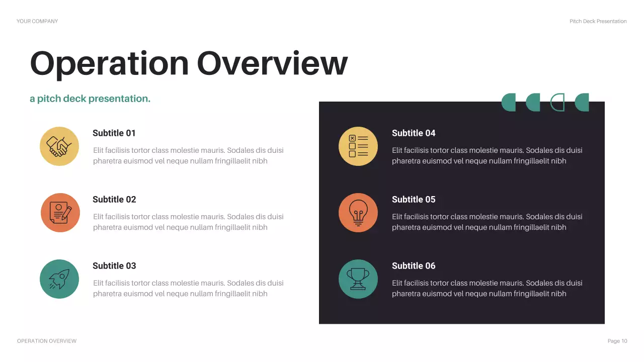 Black Geometric Company Introduction Pitch Presentation