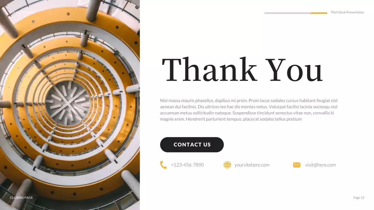 Orange Modern Media Agency Pitch Presentation