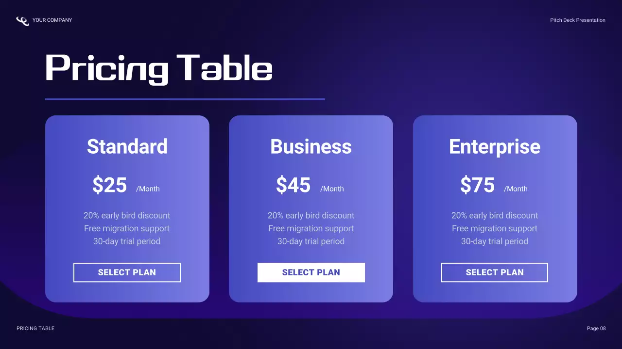 Blue Cybersecurity Agency Pitch Presentation