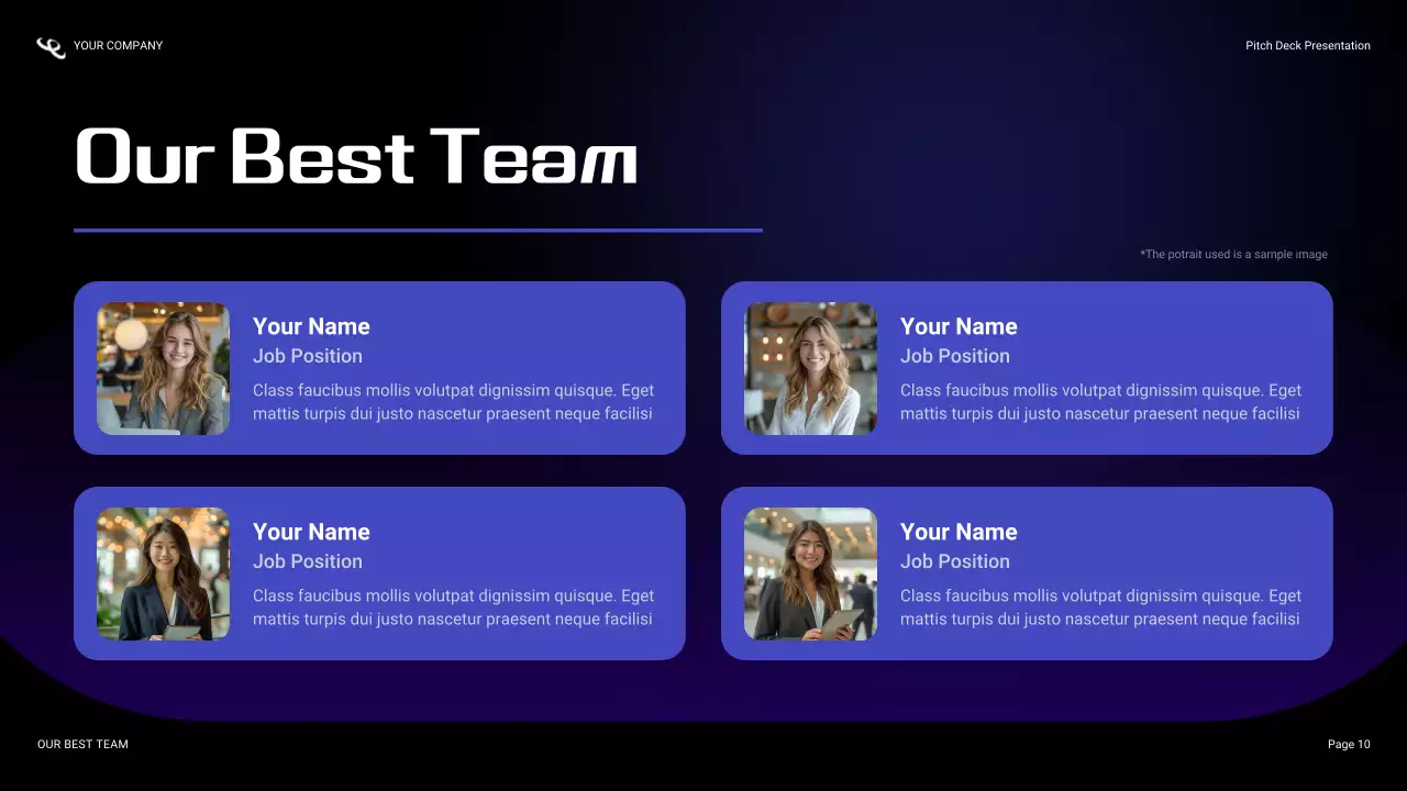 Blue Cybersecurity Agency Pitch Presentation