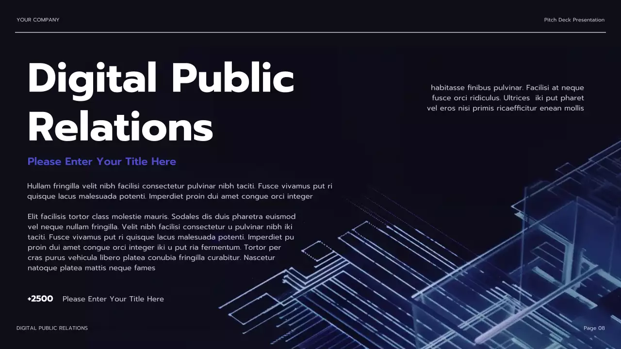 Navy Modern PR Agency Pitch Presentation