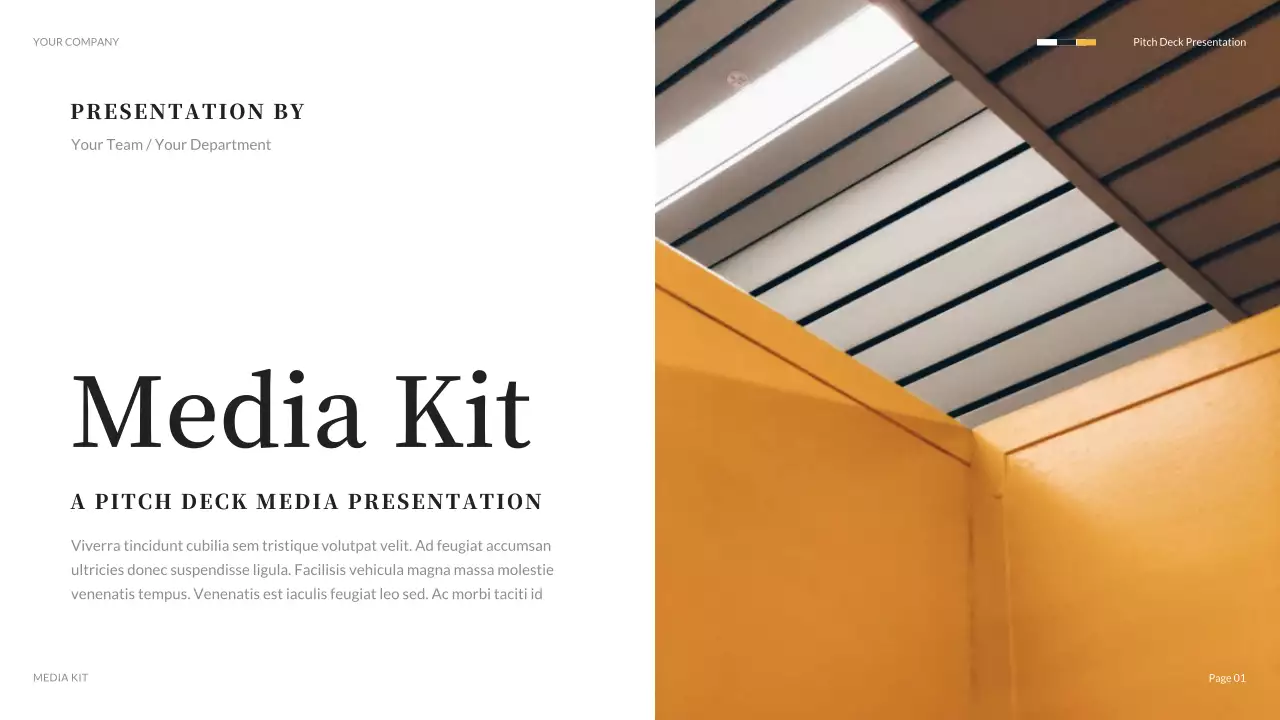 Orange Modern Media Agency Pitch Presentation