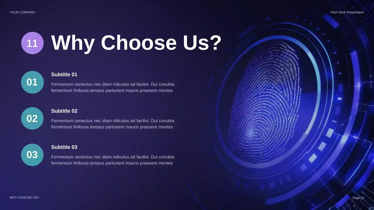 Purple Futuristic Cybersecurity Agency Pitch Presentation