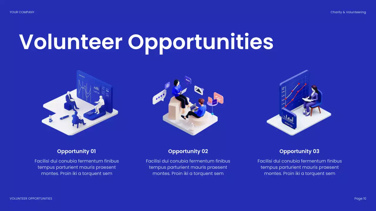 Blue Modern Fundraising Proposal Presentation