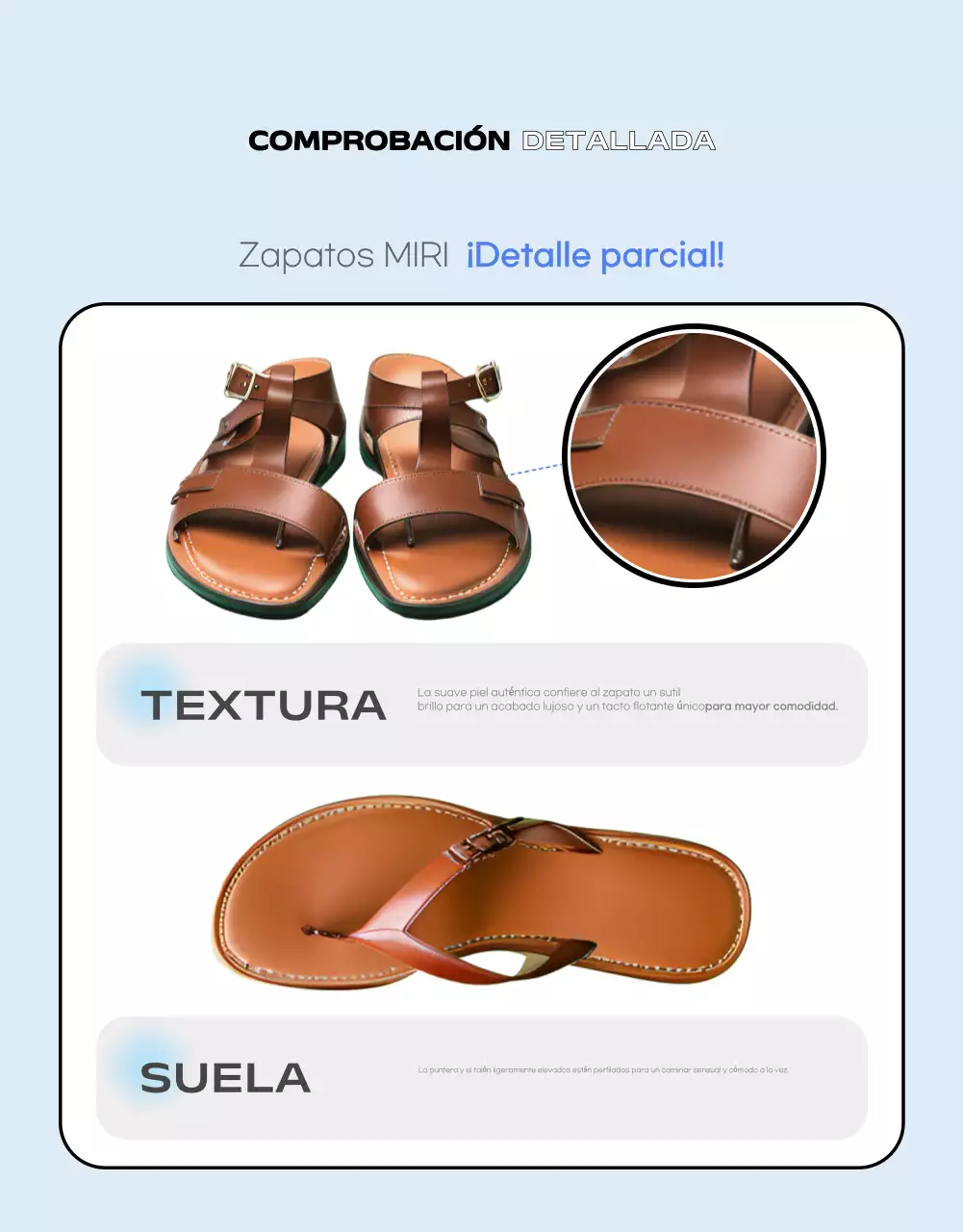 Promueve un calzado sencillo y económico para el verano en azul claro y gris