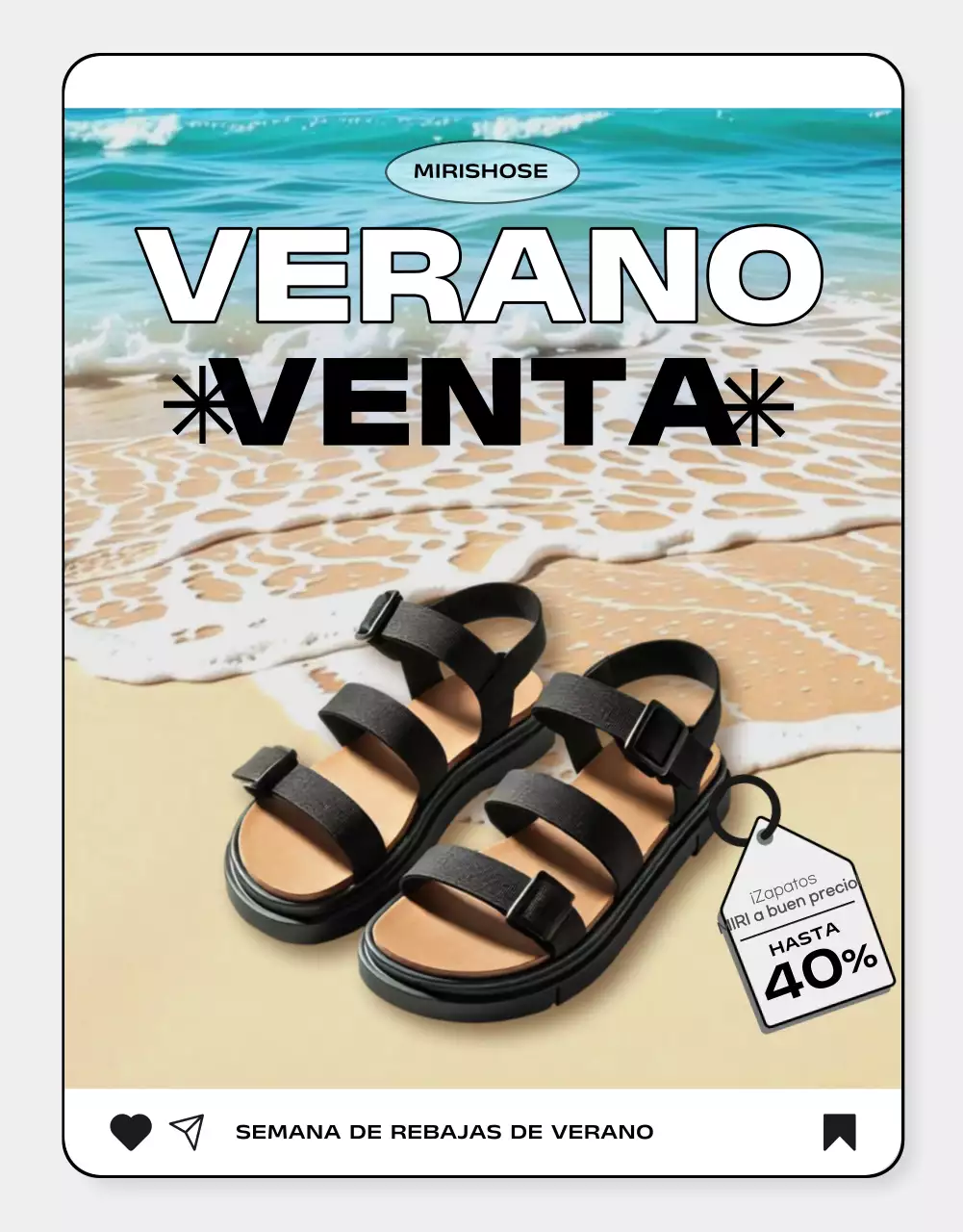 Promueve un calzado sencillo y económico para el verano en azul claro y gris