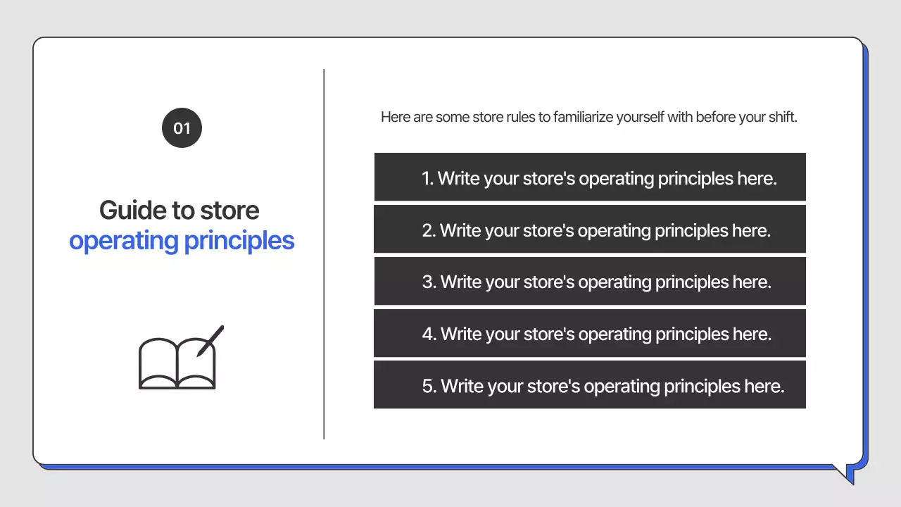 Blue's guide to running a simple store