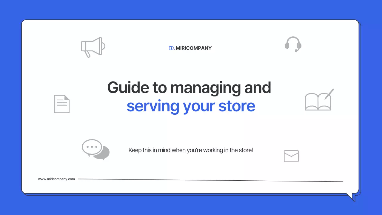 Blue's guide to running a simple store