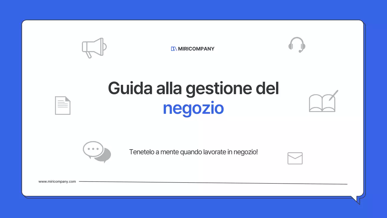 La semplice guida di Blue alla gestione di un negozio