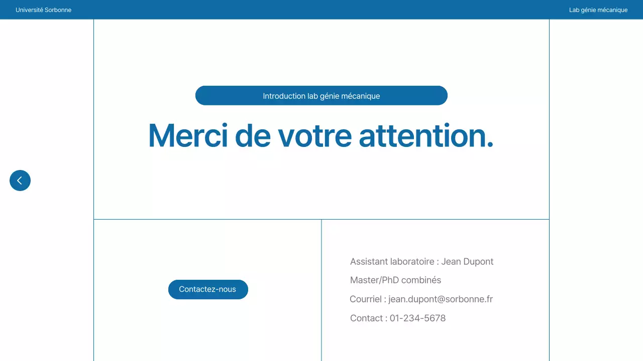 Un simple laboratoire universitaire en bleu marine et gris