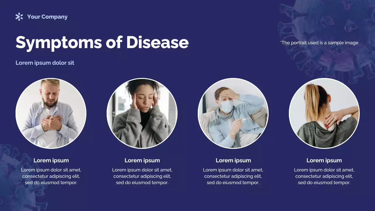 Blue Photocentric Germs and Disease Presentation