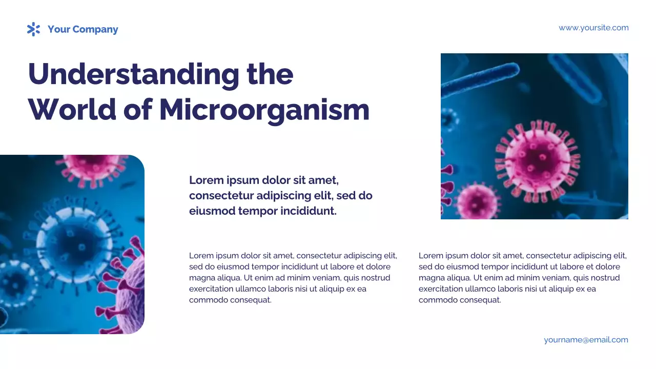 Blue Photocentric Germs and Disease Presentation